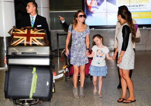 Geri Halliwell et sa fille Bluebell Madonna (6 ans) à Sydney le 18 septembre 2013.