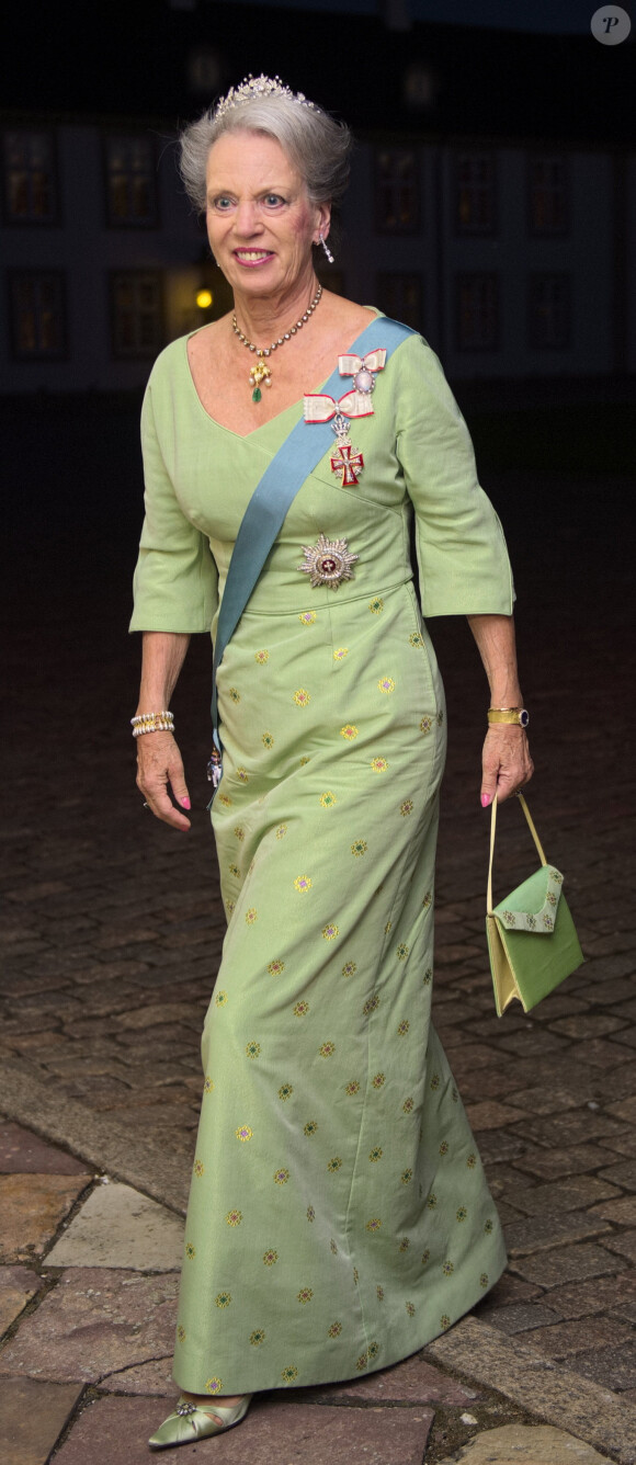 La princesse Benedikte au palais de Fredensborg le 18 septembre 2013 pour le dîner de gala en l'honneur du président du Vietnam Truong Tan Sang et son épouse Mai Thi Hanh, en visite d'Etat de trois jours.
