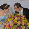 La princesse Mary le 18 septembre 2013 lors du dîner de gala en l'honneur du président du Vietnam Truong Tan Sang et son épouse Mai Thi Hanh, en visite d'Etat de trois jours.