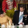 Frederik de Danemark au palais de Fredensborg le 18 septembre 2013 lors du dîner officiel en l'honneur du président du Vietnam Truong Tan Sang et son épouse Mai Thi Hanh, en visite d'Etat de trois jours.