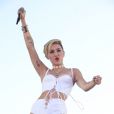 Miley Cyrus lors du iHeartRadio Music Festival au MGM Grand Arena à Las Vegas, le 21 septembre 2013.