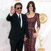 Al Pacino et Lucila Sola à la 65e cérémonie annuelle des Emmy Awards, à Los Angeles, le 22 septembre 2013.