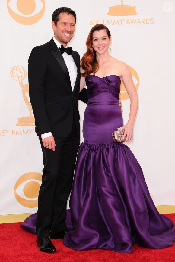 Alyson Hannigan et Alexis Denisof à la 65e cérémonie annuelle des Emmy Awards, à Los Angeles, le 22 septembre 2013.