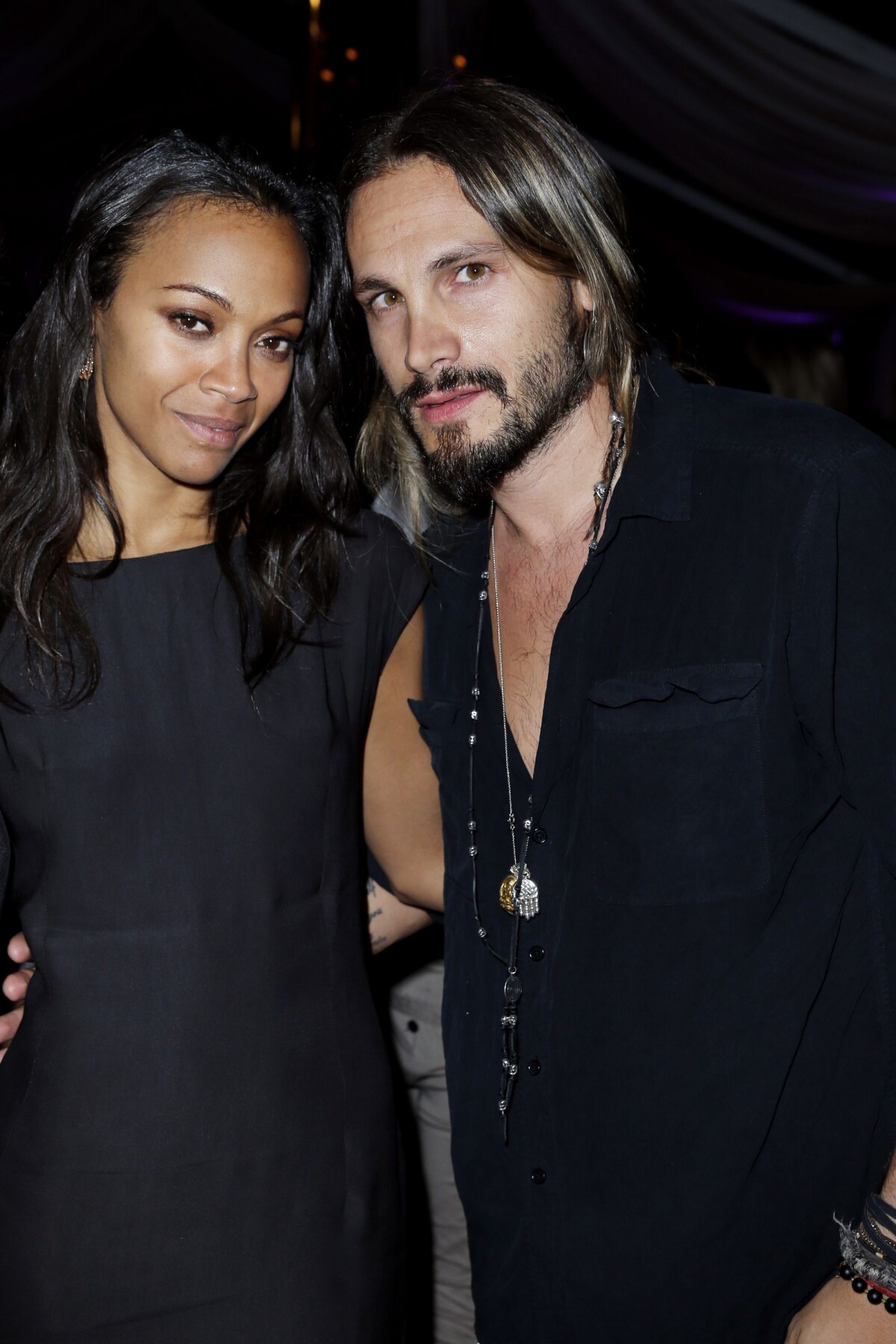 Photo Exclusif Zoe Saldana et son mari Marco Perego la