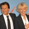 Vincent Perrot et sa mère lors de l'avant-première de "Planes" à l'UGC Normandie Elysée à Paris le 24 septembre 2013