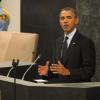 Barack Obama a donné un discours à la tribune de la 68e assemblée générale de l'ONU, à New York, le 24 septembre 2013.