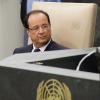 François Hollande a donné un discours à la tribune de la 68e assemblée générale de l'ONU, à New York, le 24 septembre 2013.