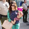 Kourtney Kardashian et sa fille Penelope à West Hollywood, le 25 septembre 2013.