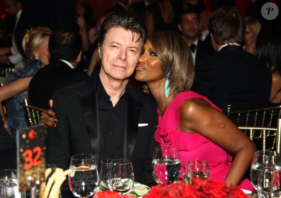 David et Iman Bowie à New York en 2011.