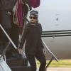 Rihanna arrive en jet privé à Adelaide en Australie, le 26 septembre 2013.