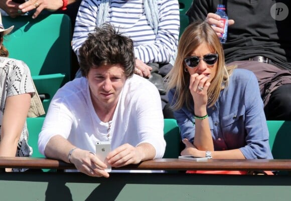 Alexandra Rosenfeld et Jean Imbert à Roland-Garros le 4 juin 2013 lors des Internationaux de France