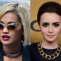 Rita Ora vs Lily Collins : Qui porte le mieux le collier chaîne ?