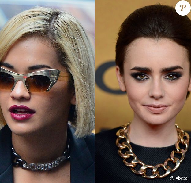 Rita Ora vs Lily Collis : qui porte le mieux le collier chaîne ?