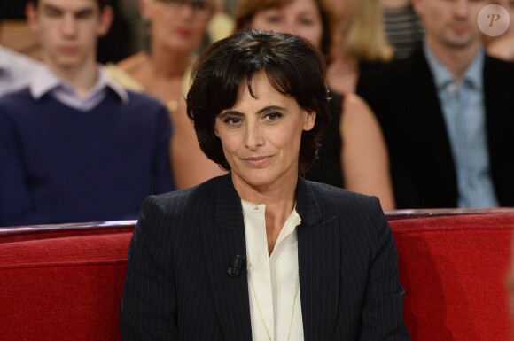 Inès de la Fressange - enregistrement de "Vivement dimanche" à Paris, le 24 septembre 2013. Diffusion sur France 2, le dimanche 29 septembre.