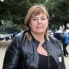 Michèle Bernier - Tournoi de pétanque organisé place des Invalides à Paris et dont les fonds ont été reversés à l'association Meghanora, seule association en Europe à aider la recherche concernant les tumeurs rénales de l'enfant. Le 29 septembre 2013. 