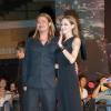 Brad Pitt et Angelina Jolie à Tokyo, le 31 juillet 2013.