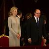 Le prince Albert II de Monaco et la princesse Charlene au Bolchoï à Moscou dans la soirée du 4 octobre 2013