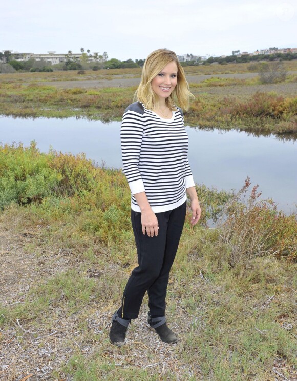 Kristen Bell s'engage pour l'environnement avec Neutrogena. Photo prise le 4 octobre 2013, à Los Angeles.