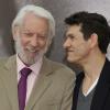 Donald Sutherland, Marc Lavoine - Photocall de "Crossing Lines". 53e Festival de Monte-Carlo. Le 10 juin 2013.