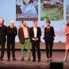 Les membres du jury lors de la cérémonie de clôture du 22e Festival du film d'Amérique latine de Biarritz le 5 octobre 2013