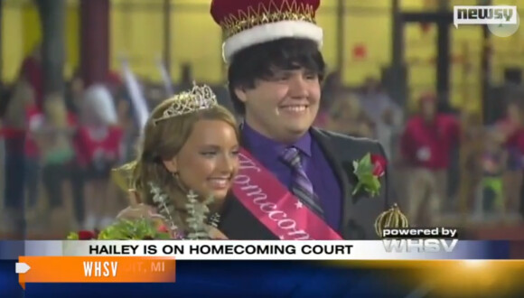 Hailie Scott, la fille d'Eminem, élue reine de son lycée dans le Michigan, le 4 octobre 2013.