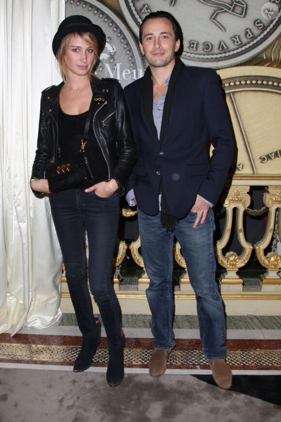 Pauline Lefèvre et Michael Cohen lors de la remise du 6e prix Meurice pour l'art contemporain à l'hôtel Meurice à Paris, le 7 octobre 2013