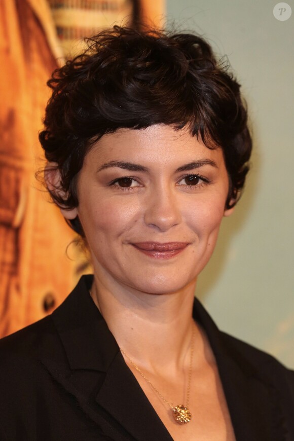 Audrey Tautou lors de la première du film L'Extravagant Voyage du jeune et prodigieux T. S. Spivet à Paris, le 8 octobre 2013.
