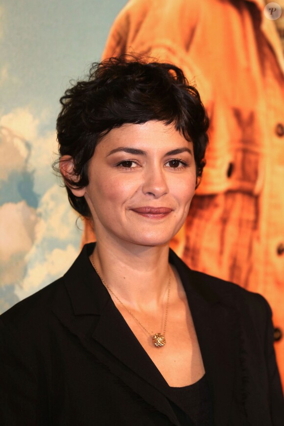 Audrey Tautou lors de la première du film L'Extravagant Voyage du jeune et prodigieux T. S. Spivet à Paris, le 8 octobre 2013.