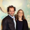 Stéphane De Groodt et sa femme Odile d'Oultremont lors de la première du film L'Extravagant Voyage du jeune et prodigieux T. S. Spivet à Paris, le 8 octobre 2013.
