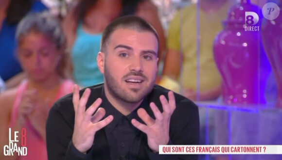 Jérémy Chatelain a réalisé sa première chronique dans l'émission Le Grand 8 sur D8. Mercredi 3 septembre 2013.