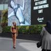 Exclusif - Sophie Anderton, 17 ans après sa campagne tapageuse pour Gossard Glossies, rejouait le 7 octobre 2013 la sulfureuse pour la marque de lingerie en se promenant en sous-vêtements dans un centre commercial de Londres.