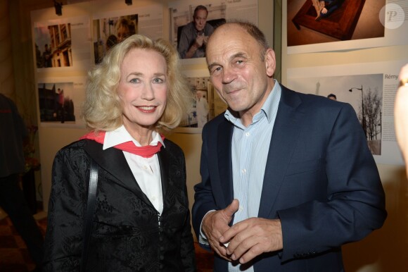 Brigitte Fossey et Gérard d'Aboville à la soirée de lancement du livre "Souvenirs, souvenirs" à l'hôtel Astor Saint Honoré, mardi 8 octobre 2013 à Paris.