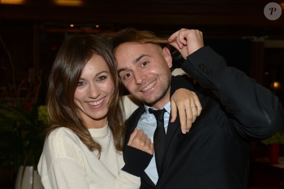 Marie-Ange Casalta et son mari à la soirée de lancement du livre "Souvenirs, souvenirs" à l'hôtel Astor Saint-Honoré, mardi 8 octobre 2013 à Paris.