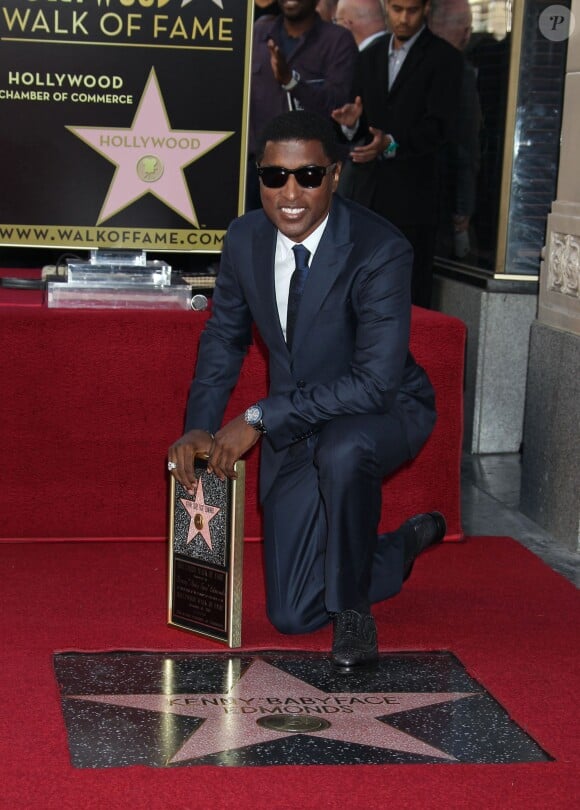 Kenny 'Babyface' Edmonds lors de l'inauguration de son étoile sur le Hollywood Walk of Fame, à Los Angeles le 10 octobre 2013.