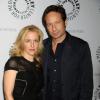 David Duchovny et Gillian Anderson lors de la soirée en l'honneur des 20 ans de la série X-Files au Paley Center à New York le 12 ocotbre 2013
