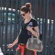 Exclusif - Michelle Monaghan, enceinte, se rend à son cours de gym à Los Angeles, le 11 octobre 2013