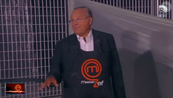 Gérard Louvin perd son sang froid après un happening dans le prime "Touche pas à mes parodies" diffusé le jeudi 10 octobre 2013 sur D8.