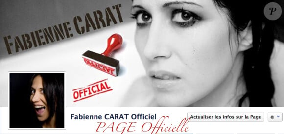 Visuel de la page Facebook officielle de Fabienne Carat.