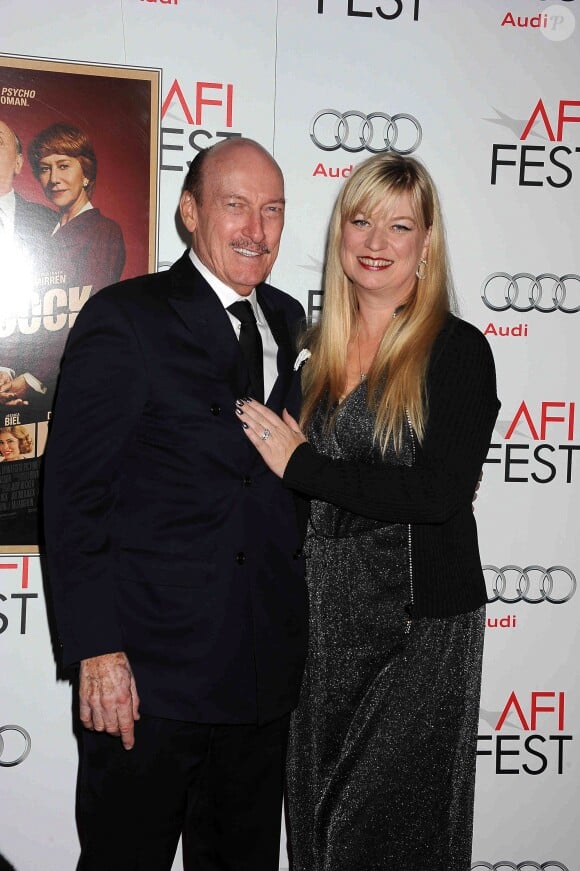 Ed Lauter et sa femme Marchell Williams lors de la présentation du film Hitchcock le 1er novembre 2012