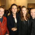 Andy Gillet, Simon Buret, Diana Gartner et Emmanuel de Dietrich à la soirée Jaeger-LeCoultre organisée à Paris Place Vendôme pour le premier anniversaire de la nouvelle boutique de la maison. Le 17 octobre 2013