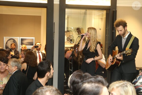 Margaux Avril à la soirée Jaeger-LeCoultre organisée à Paris Place Vendôme pour le premier anniversaire de la nouvelle boutique de la maison. Le 17 octobre 2013
