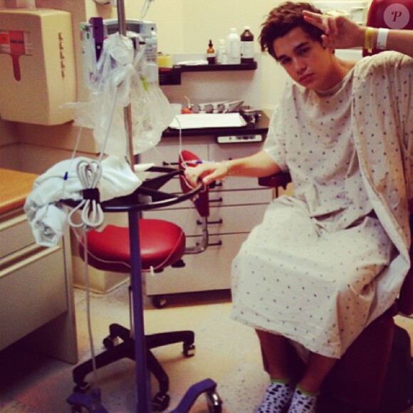 Austin Mahone hospitalisé le 17 octobre 2013.
