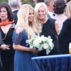 Exclusif - Jessica Simpson, superbe demoiselle d'honneur au mariage de son agent Lauren Auslander, à Rhode Island le 11 octobre 2013
