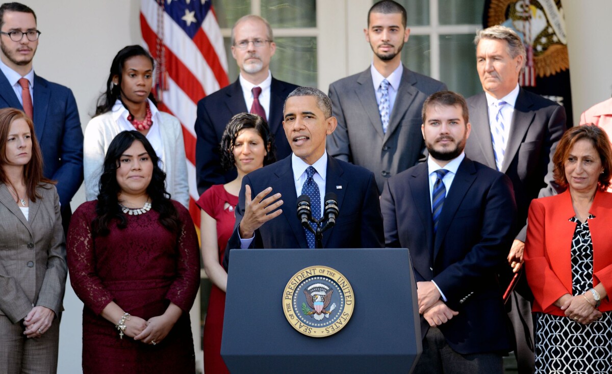 Photo : Le président des Etats-Unis Barack Obama lors d'un discours à ...
