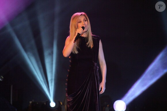 Lara Fabian lors de l'enregistrement de l'émission "Le plus grand cabaret du monde" le 14 mai 2013.