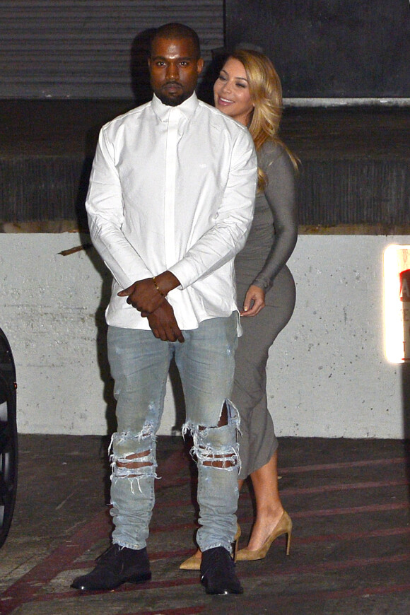 Kanye West et Kim Kardashian à Los Angeles, le 11 octobre 2013.