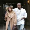 Kim Kardashian et Kanye West à Paris, le 28 septembre 2013.