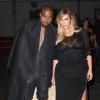 Kanye West et Kim Kardashian lors du défilé Givenchy à Paris, le 29 septembre 2013.