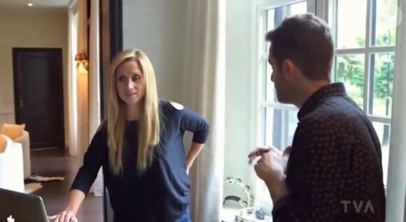 Lara Fabian dans l'émission Accès Illimité sur TVA, le 17 octobre 2013.