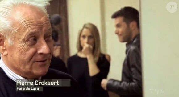 Lara Fabian et son papa Pierre dans l'émission Accès Illimité sur TVA, le 17 octobre 2013.